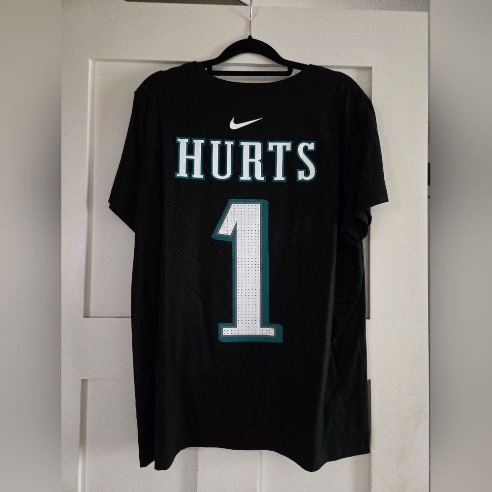 Nike Black and White Eagles Hurts Tee-Jersey
